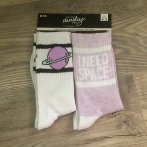 ❌SOLD❌ BNWT Densley & Co Lavender SPACE Socks 🧦